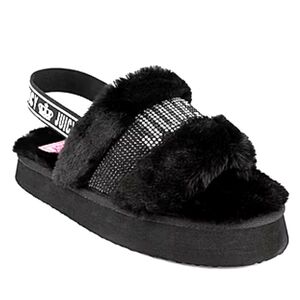 NEW JUICY COULTURE ROANNA STRAP SANDALS BLACK SIZE 8